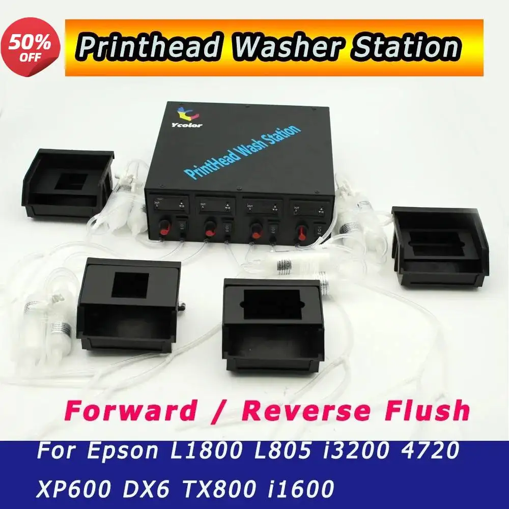 

XP600 DX6 I3200 Dtf Printhead Clean Clogged TX800 I1600 5113 Printhead Washer Station Maintenance Kit for Epson L1800 L805 4720