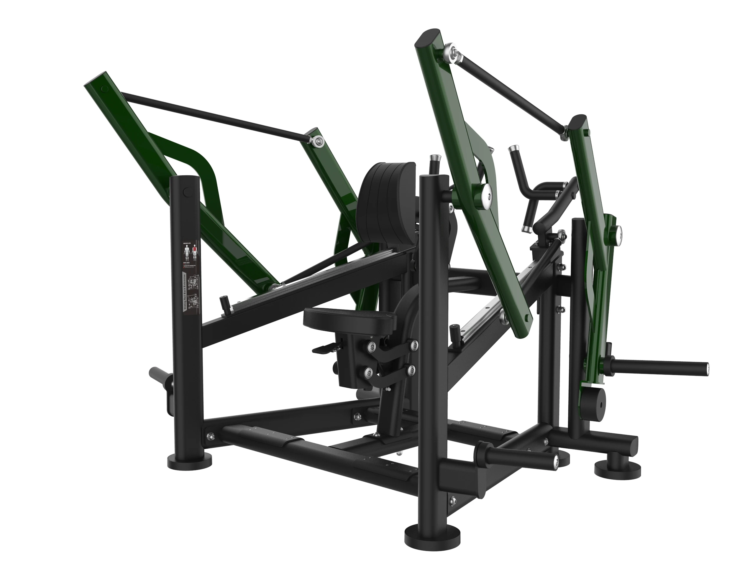 &c Commercial Plate-Loaded Slide Pull-Back Strength Training Machine-Professional Gym Equipment