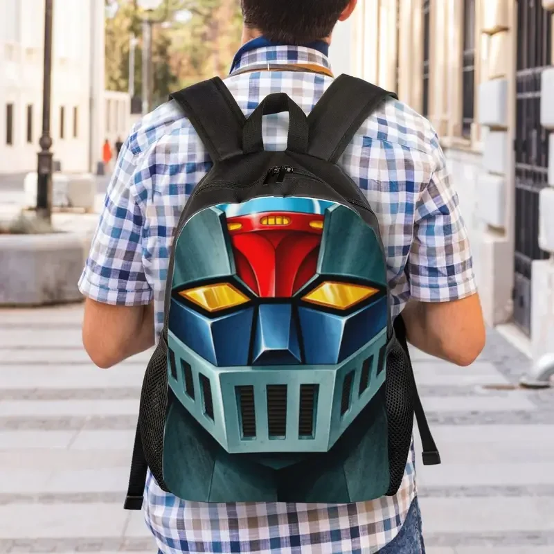 Customized UFO Robot Mazinger Z Backpacks for Women Men Waterproof College School Anime Bag Printing Bookbags