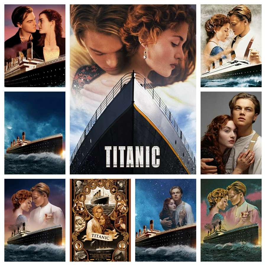 Titanic Movie 5D DIY Drills Diamond Painting Mosaic Romantic Love Story Cross Stitch Rhinestones Embroidery Home Decor Gift