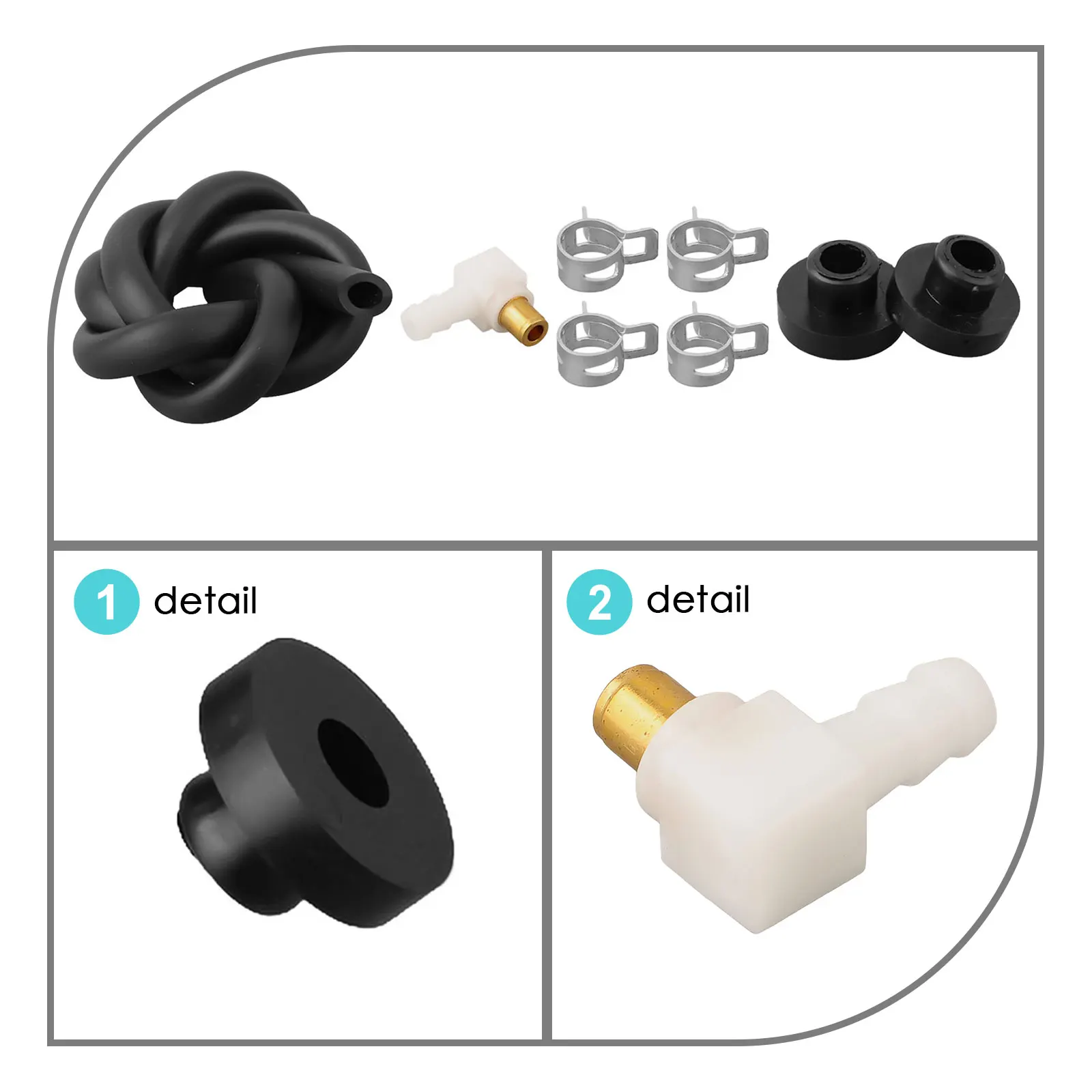 Fuel Tank Stem 532139277 Paired with Bushing 532003645 for Direct Installation on For Craftsman and Grass Eater Models
