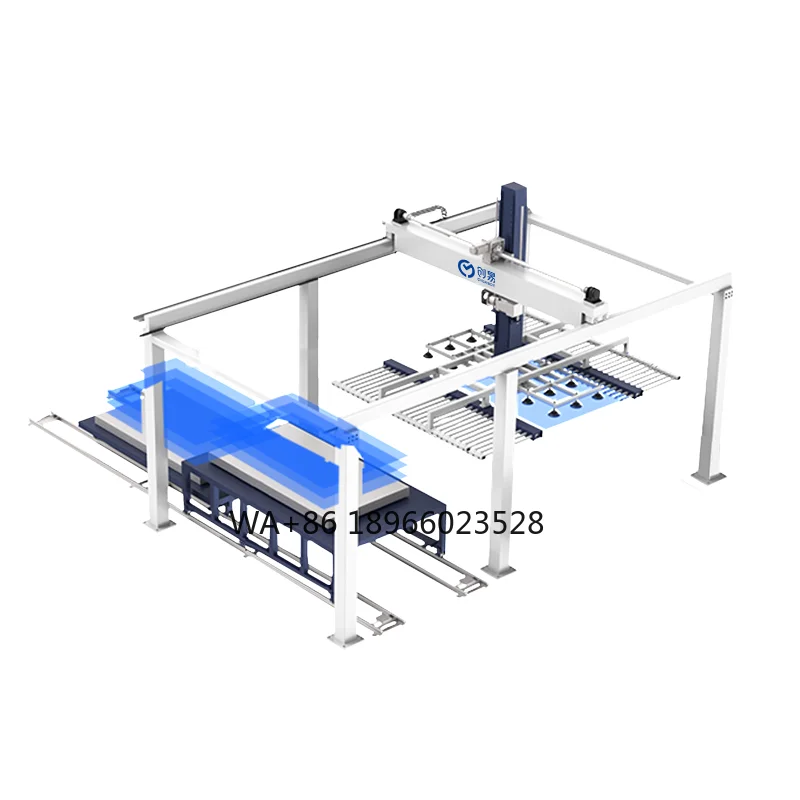 Factory robot gantry palletizer xyz axis linear motion wide range of automatic loading and unloading with  cutting machine