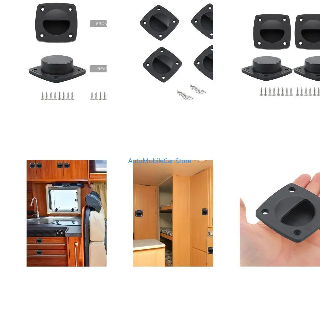 G8TE 4pcs Marine Grade Nylon Hatches Pull Handles High Strength for Various Sea Vessels
