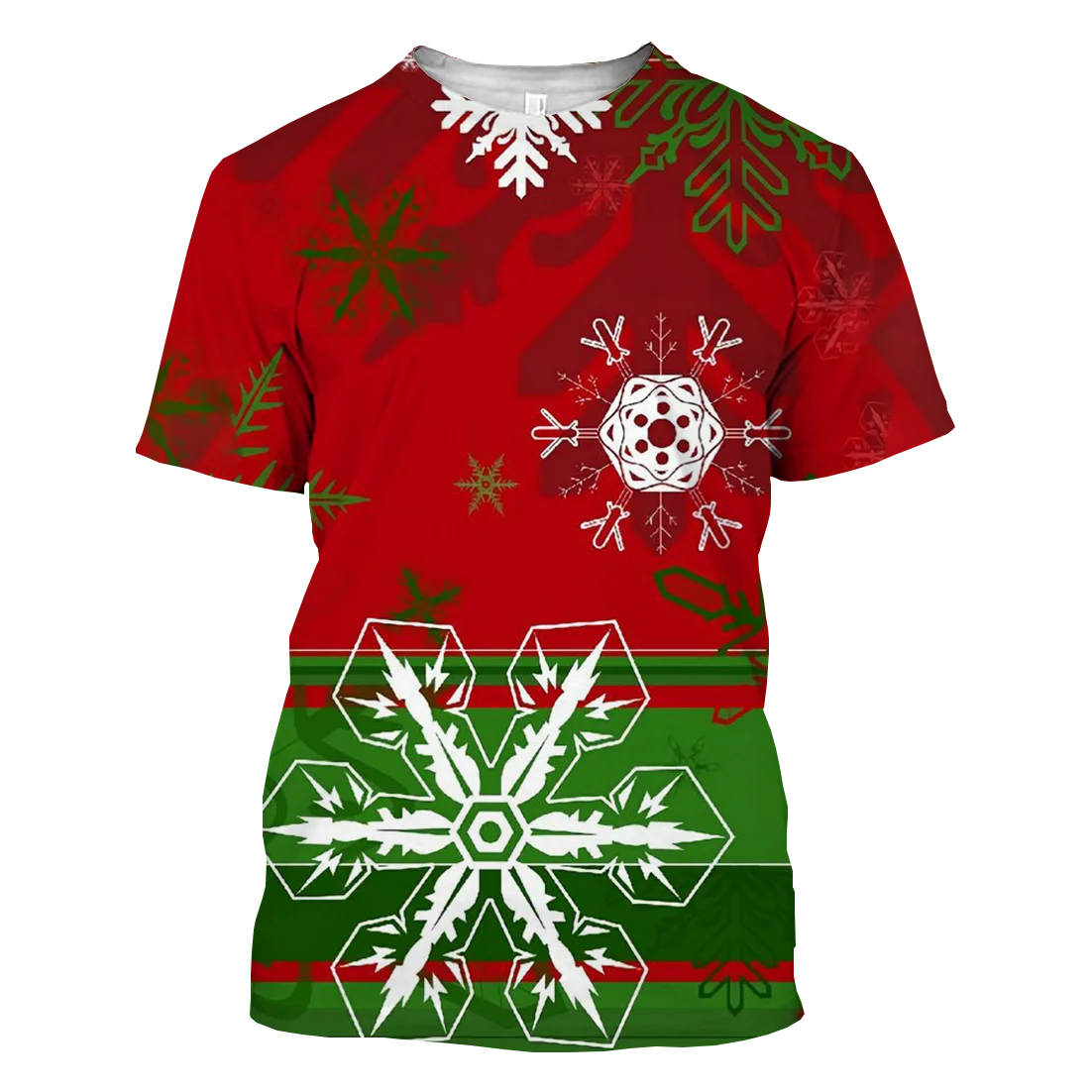 Christmas Men's and Women's T-shirt 3D Printed Short Sleeve Casual T-shirt Christmas Eve Carnival Hip Hop Top image 6