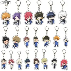 Porte-clés en acrylique Blue Lock Anime, figurines de dessin animé, clé Kawaii, accessoires de costume, cadeaux d'anniversaire, Isagi YopiercBachira Meguru