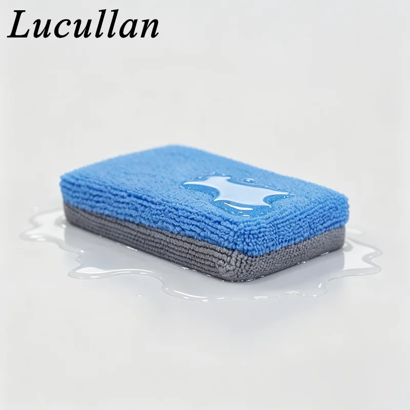 Lucullan Saver Applicator Pearl Ceramic Coating Applicator Sponge with Plastic Barrier to Reduce Product Waste
