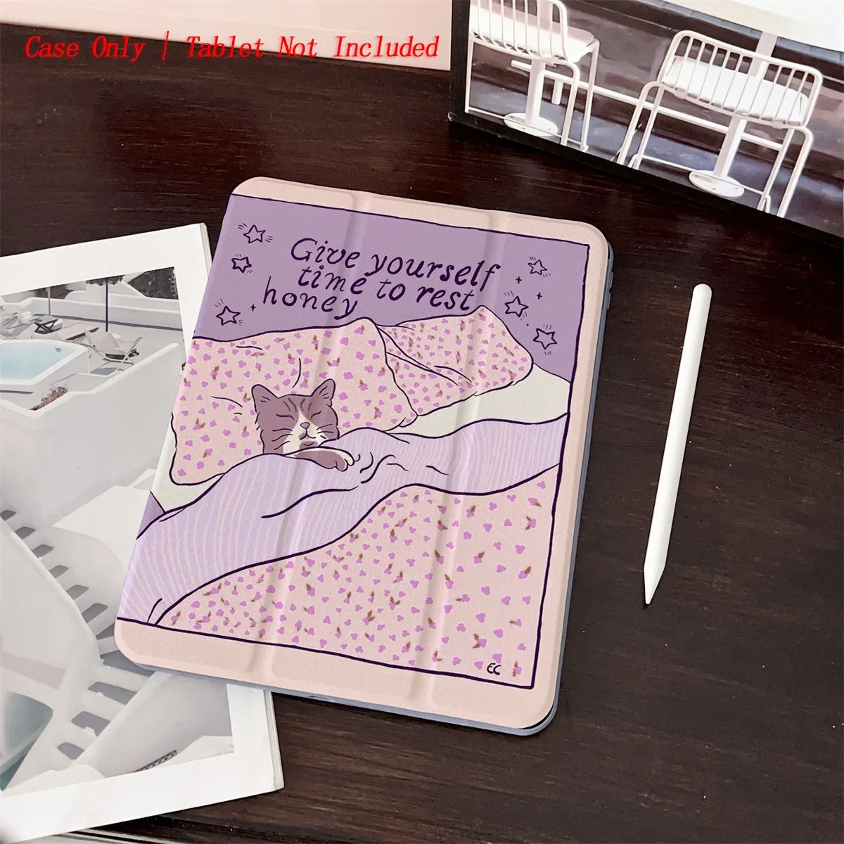 

Cozy Sleeping Kitty On Bed iPad Case For Apple iPad 10.2 Inch Pro 11 Air 4 Mini 6 Durable Decorative Cover