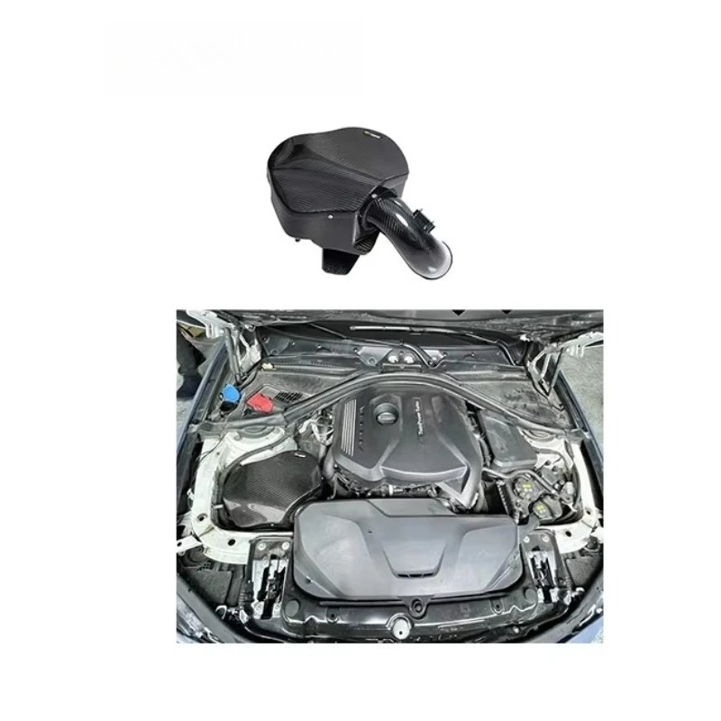 

Автомобильная OEM китайская сухая система впуска холодного воздуха из углеродного волокна для 340i 440i F3X B48 2.0T