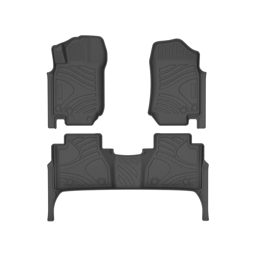 

For Nissan NAVARA NP300 LHD 2022 Auto Car Floor Mats All-Weather TPE Foot Mats Odorless Pad Tray Interior Accessories