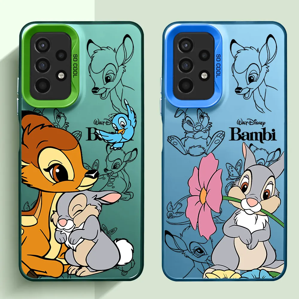 Soft Phone Case for Samsung Galaxy A12 A11 A34 A54 A32 A33 A53 A52 A13 A22 A23 A24 A15 A73 A14 A72 Disney Bambi Cute Cover