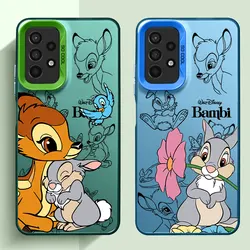 Soft Phone Case for Samsung Galaxy A12 A11 A34 A54 A32 A33 A53 A52 A13 A22 A23 A24 A15 A73 A14 A72 Disney Bambi Cute Cover