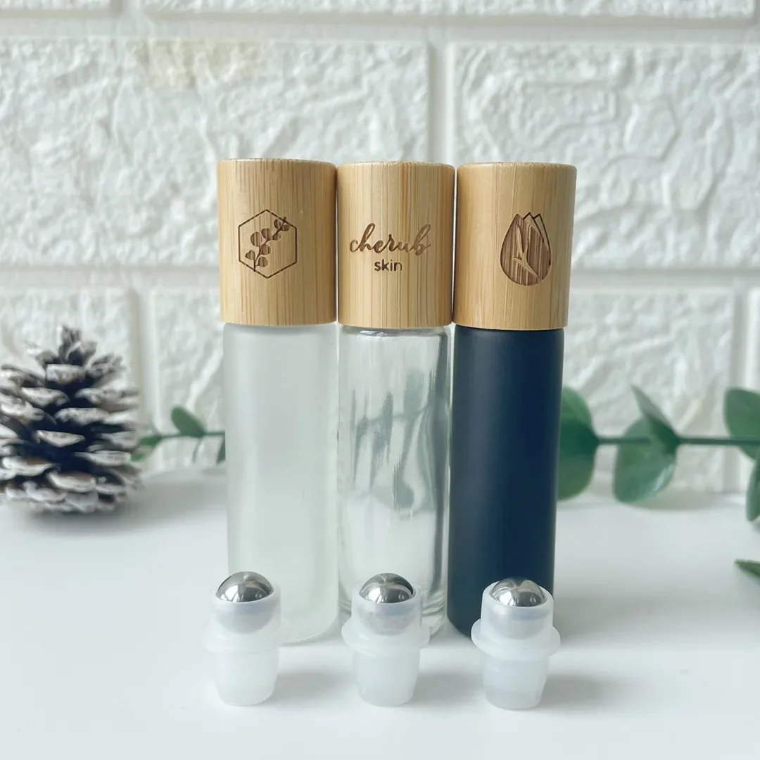 향수용 강철 롤러 볼이 있는 병에 유리 에센셜 오일 롤 천연 에센셜 오일 향수 향수 유리 소재