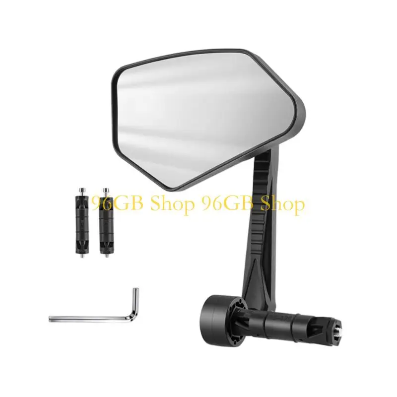

96GB Wide Bike Handlebar Mirror With Anti Glares Coating For Clear Visibilities