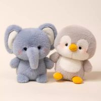 Kawaii 16cm Plush Companion Doll Plush Elephant Stuffed Animal Pillow Capybara Super Soft Animal Plush Toy Sleeping Gift