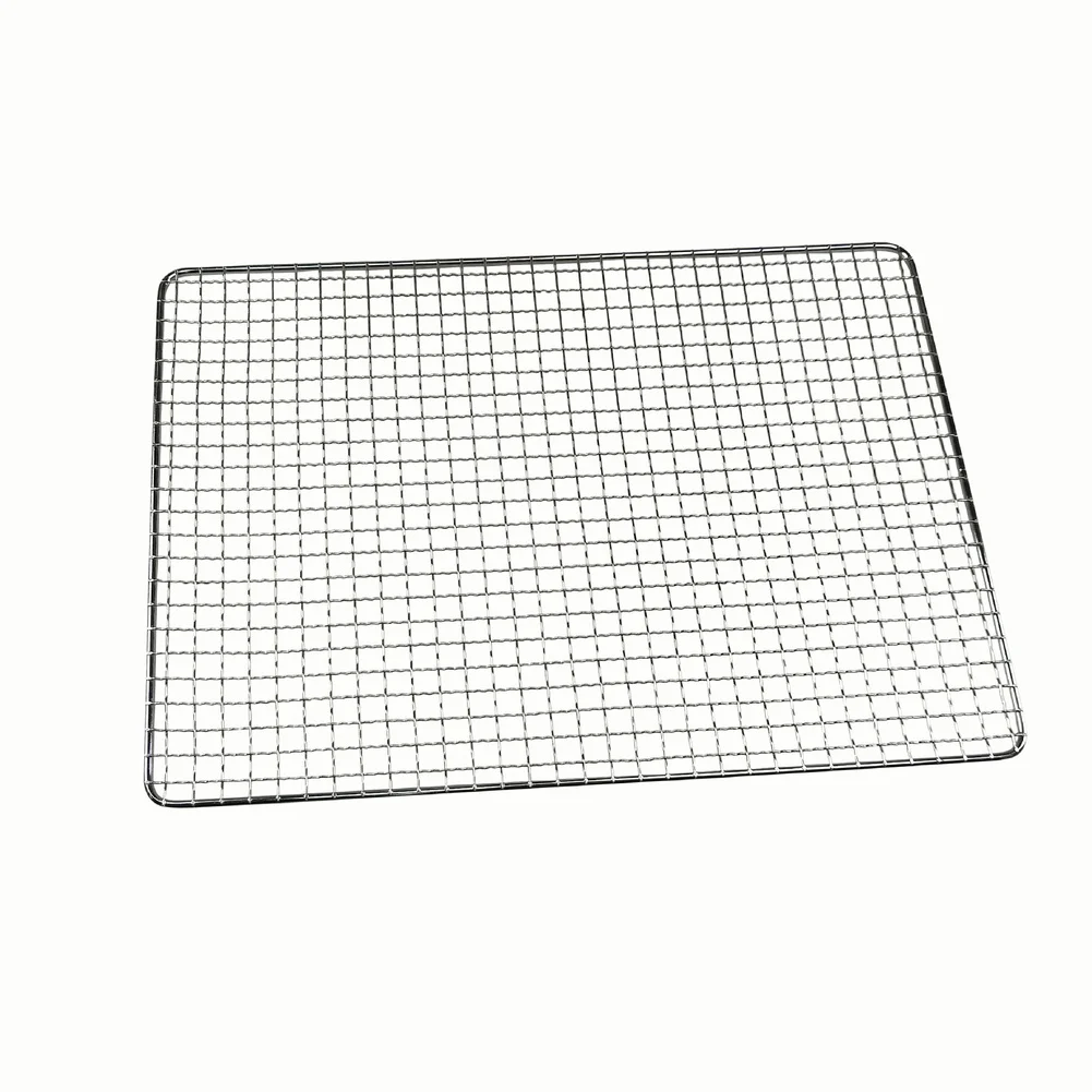 1PCS Rectangle BBQ Grill Mesh Heavy Duty Carbon Steel Wire High Temperature Resistant Grill Grate Mesh Pads Oven Tool Parts