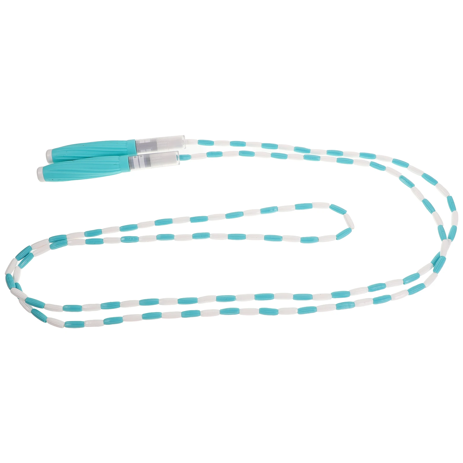 

Bamboo Skipping Rope Kids Adjustable Length Durable Silicone Beads Name Writing Feature Soft Exercise No Knot Ropes Students