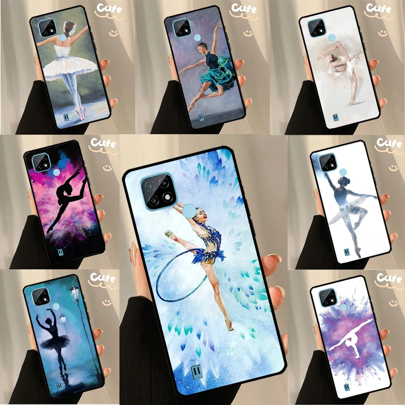 Gymnastics Oil Painting For Realme C55 C35 C33 C31 C30 C21Y GT Neo 5 3 2T 10 Pro Plus Oneplus 11 Nord CE 3 Lite Case