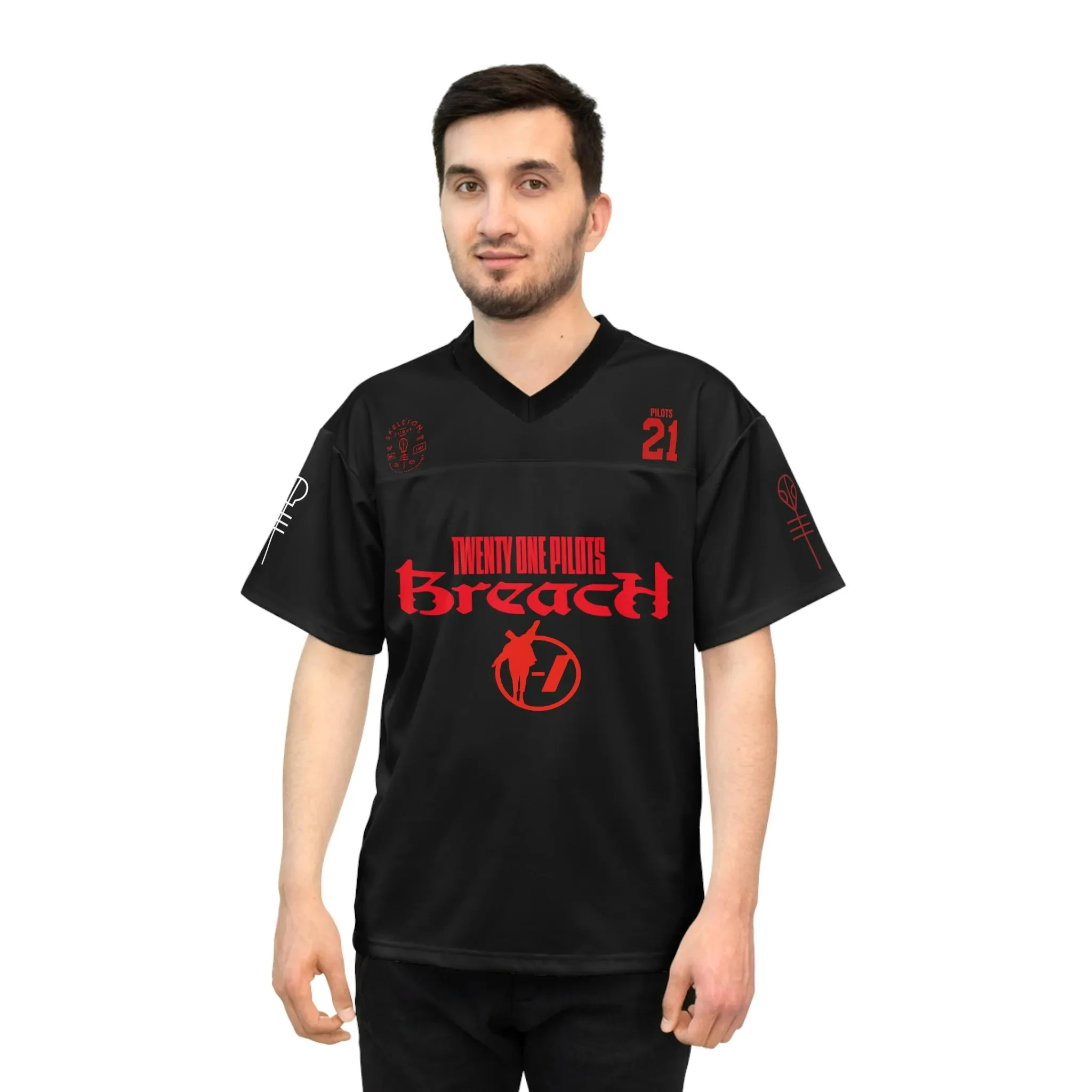 Von Twenty One Pilots inspiriertes Fußballtrikot, Musik-Fan-Trikot, Sommer-Sport-T-Shirt für Herren, Kinderbekleidung, T-Shirt, Y2k, Damen ﻿ ﻿ ﻿ – Detail 4