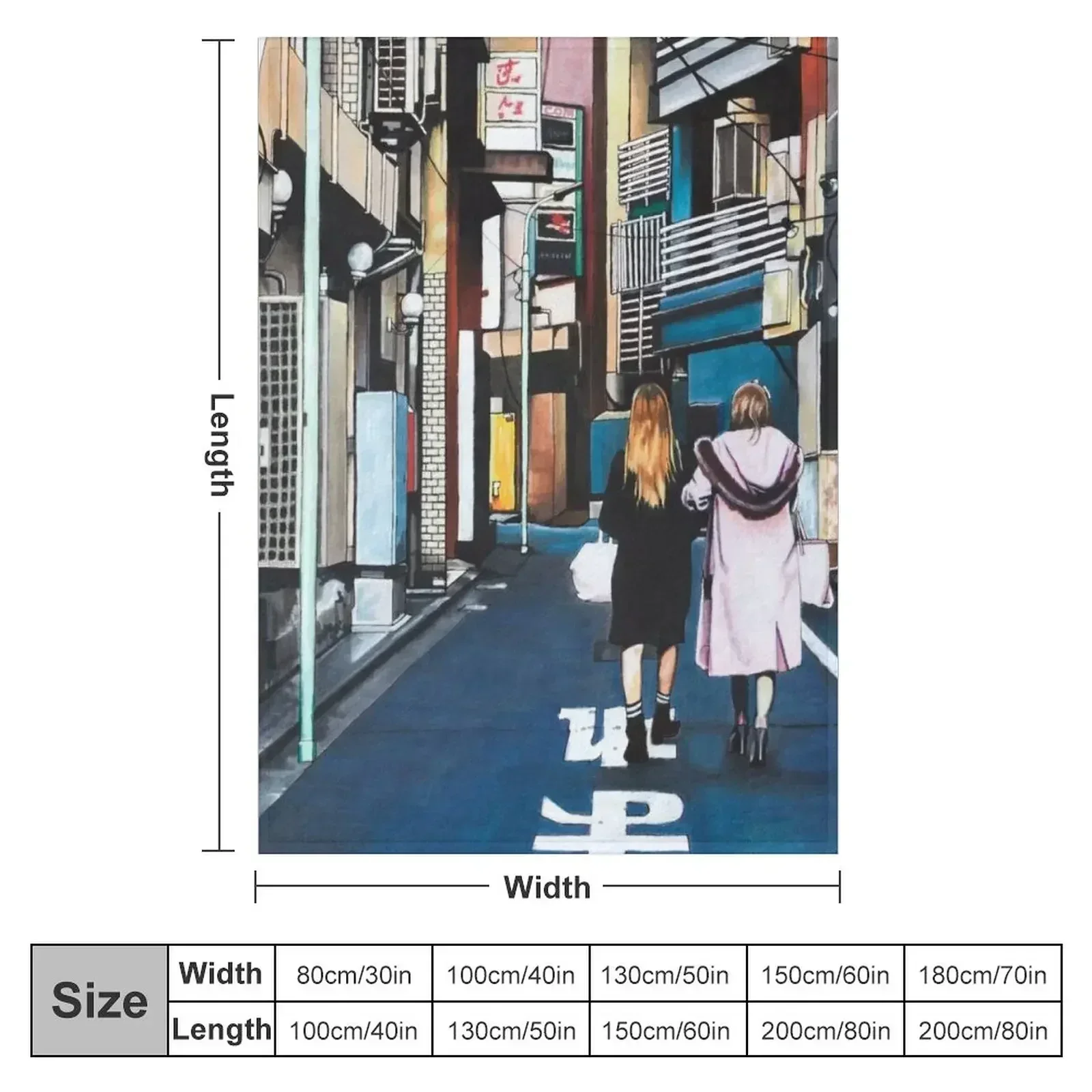 Harajuku Tokyo Streetscape Throw Blanket Soft Beds Sofa Quilt Blankets For Bed Heavy Cute bed plaid Blankets