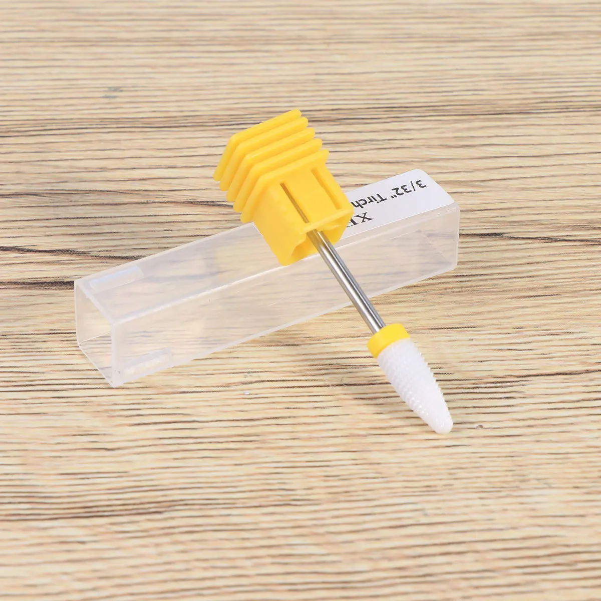 

Corn Head Shaped Nail Grinding Head Ceramic Steel Manicure Drill Bit For Dead Skin Removal Portable Nail Art Tool Yellow