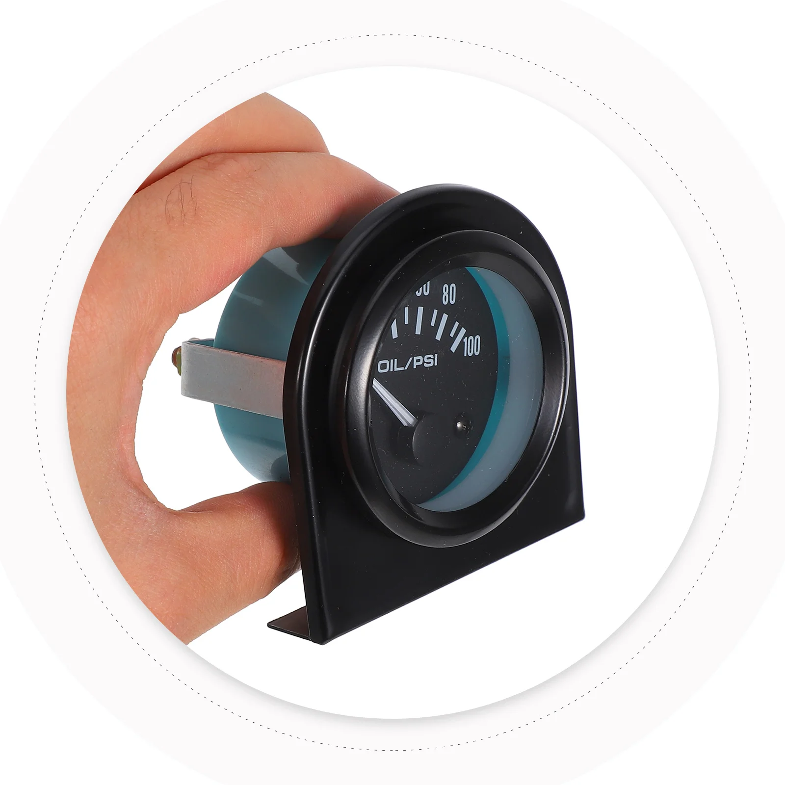 Oil Pressure Gauge 52Mm 12V Universal Voltage Meter For Car Auto System High Accuracy Real-Time Monitoring Durable Mechanical