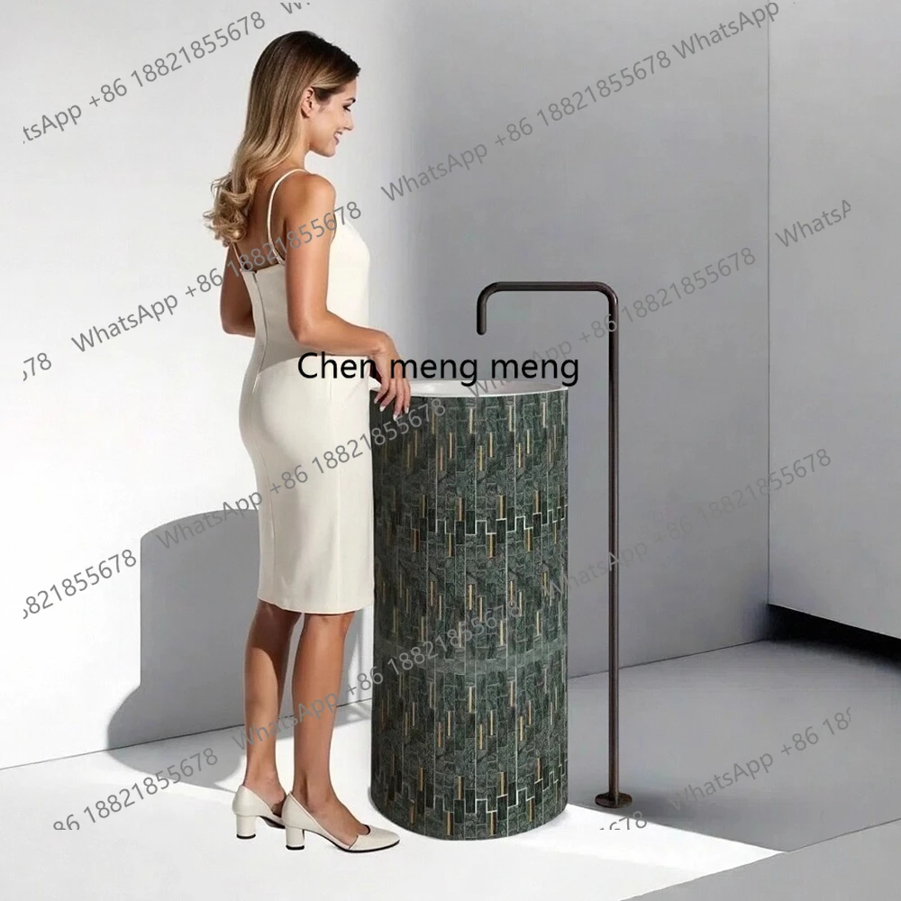 

Floor-to-ceiling clubhouse Hotel Floor-to-ceiling hand washing basin Washing column basin