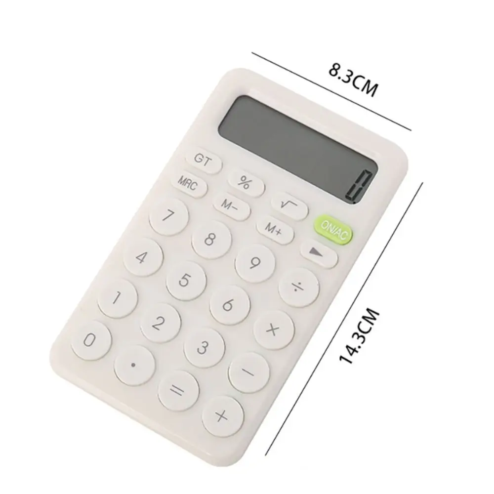 Fashion Candy Color 8 Digits Desk Mini Portable Calculator Big Button Financial Business Accounting Tool Large-screen Calculator