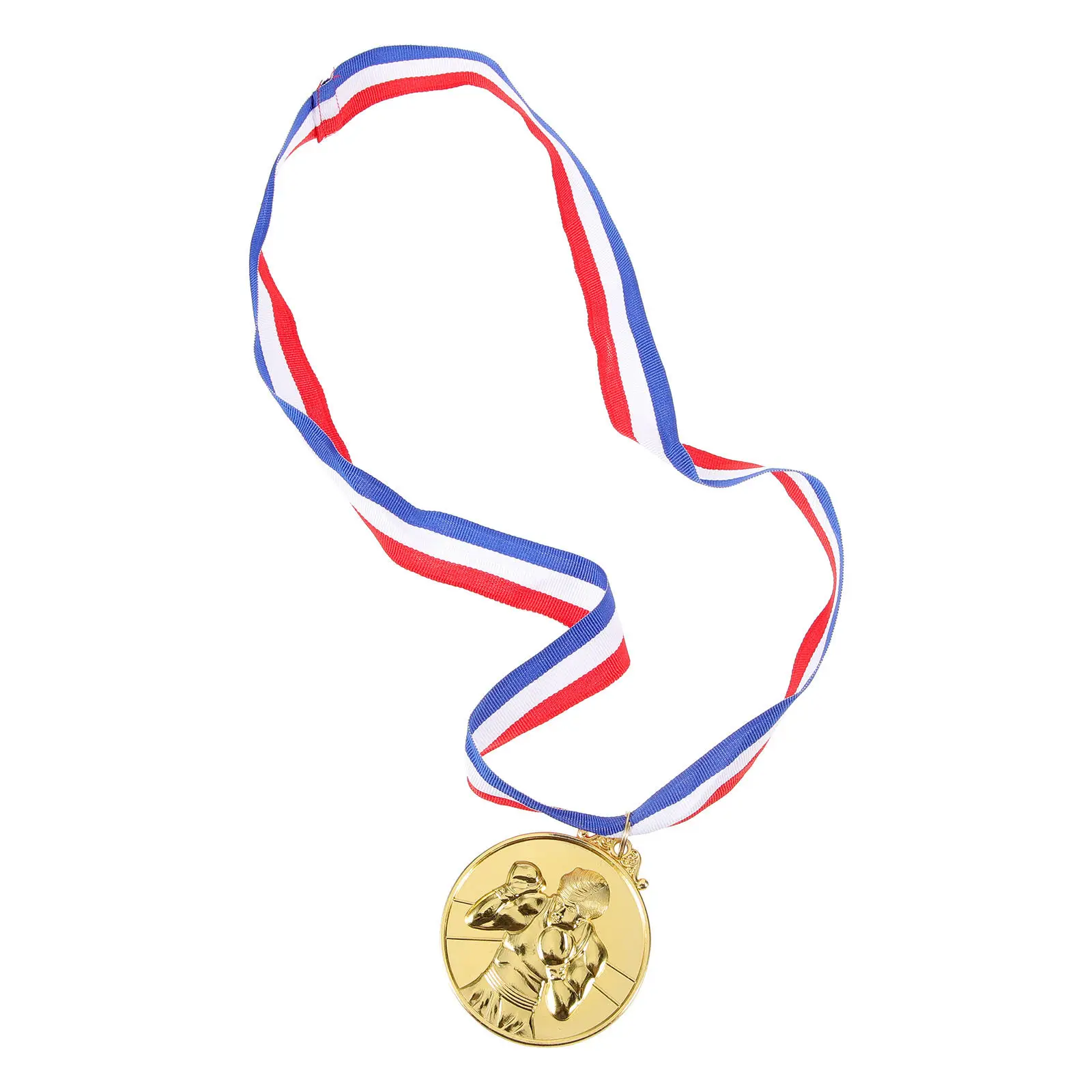 5Pcs Lightweight Zinc Alloy Nylon Sports Medals Smooth Edges Fun Competition Honorary Prize Creative Decorative