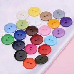 New Arrival 9-30MM Two Holes Mix Color Small Buttons Suit Pad Button Bread Round Resin Sewing Buttons DIY Scrapbooking