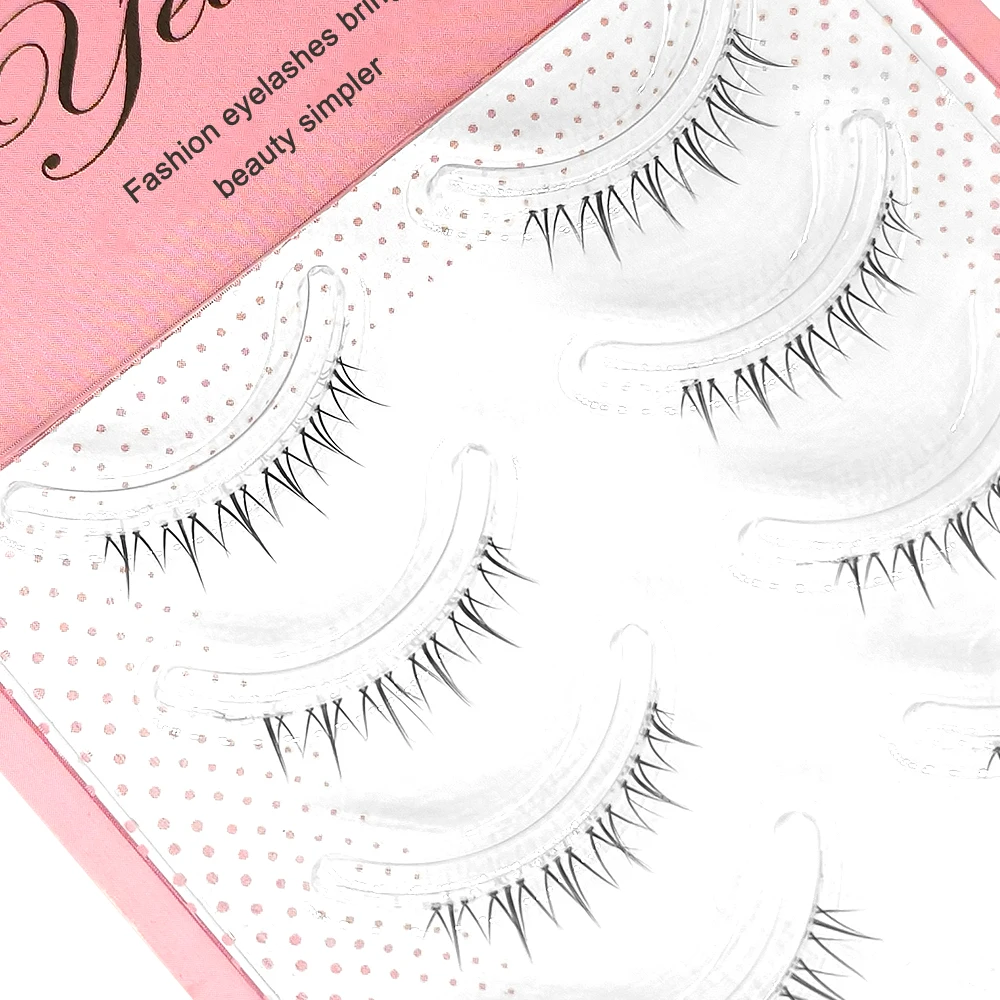 Yelix New Down Eyelashes Soft Small Flame Under Eyelash Natural Bottom Eyelashes Korean Makeup False Lashes Self Adhesive