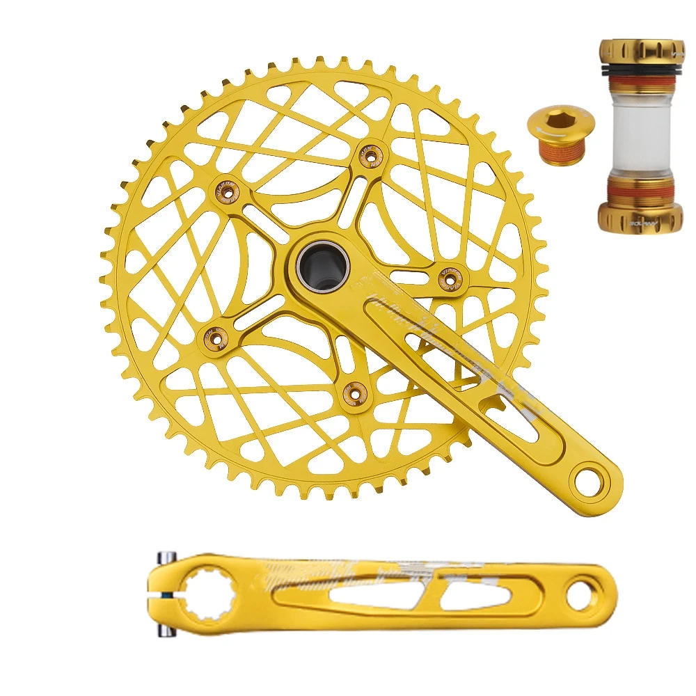 Road bicycle chainwheel and crank Carbon Steel 54T 56T Mountain Bike Bicycle Crankset bicycle Crank