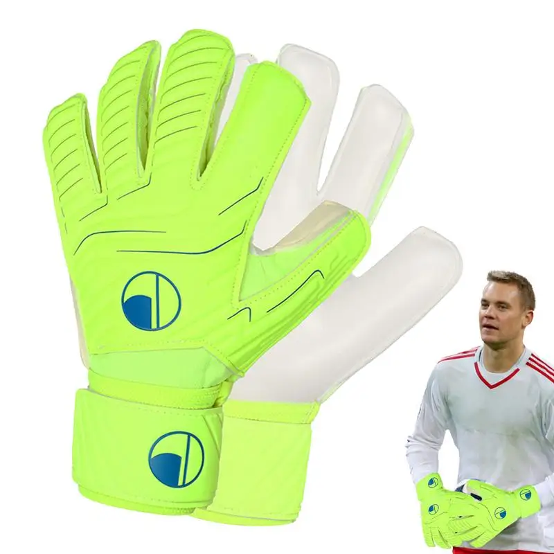 

Soccer Goalie Gloves Football Anti-Slip Goalie Gloves Keeper Gloves With Extra Grip Palm For Kids Youth Adult