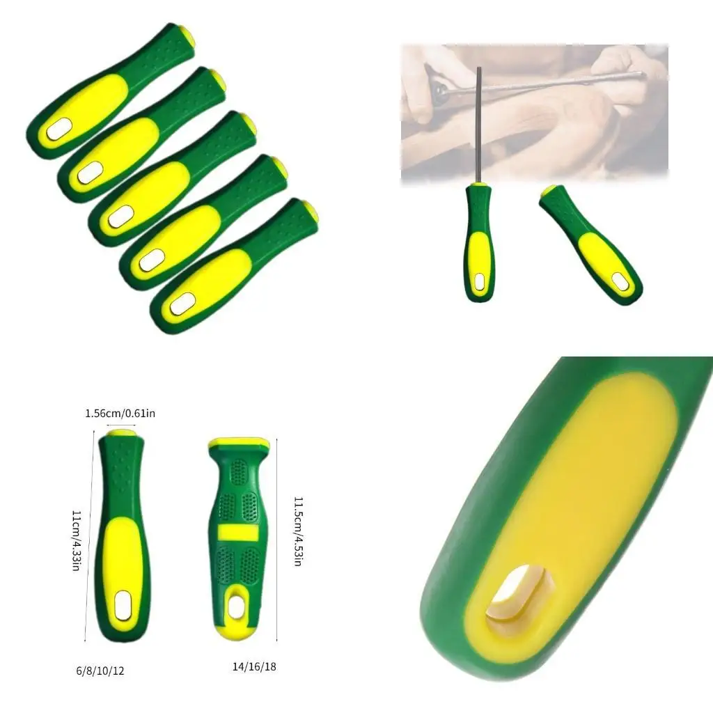 

Y1UD 5Pcs/set Rubber File Handles Fixing File Handles File Handles Repair Tool