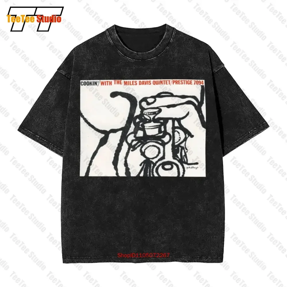 

Винтажная футболка большого размера Cookin With The Miles Davis Quintet WDWM