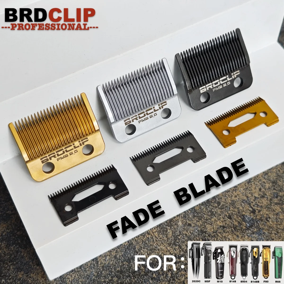 BRDCLIP Original Replaceable Cutter Head for R77F Madeshow M10 M5 Professional Hair Clipper Ceramics Blade Hair Cutting Machine