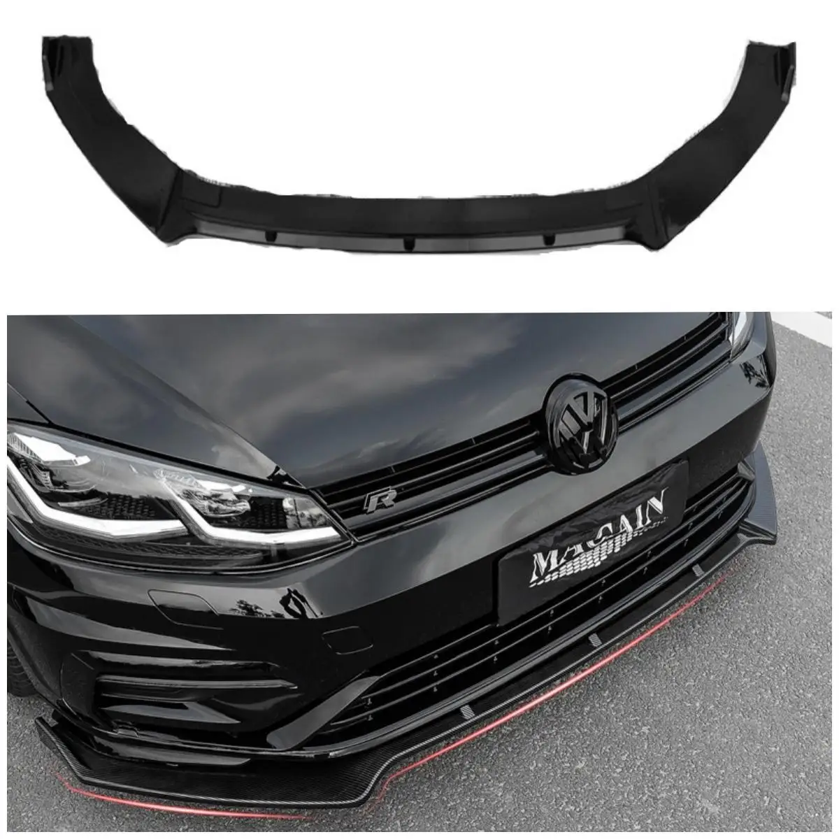 

For Volkswagen Golf 7.5 Modified Special Front Shovel Front Lip Small Surround Volkswagen Golf Modified Front Lip