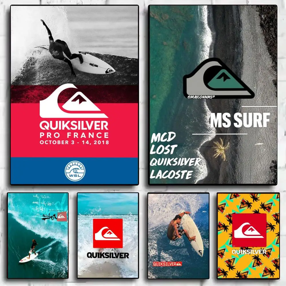 Pôster moderno da marca Q-Quiksilver, arte de parede estética moderna, pôster minimalista para quarto, sala de estar, decoração de casa, presente