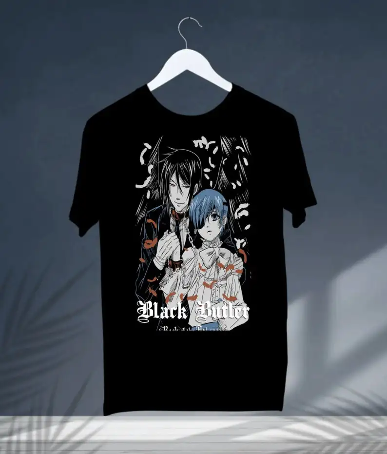 Unisex Black Butler Shirt, Sebastian T-Shirt, Kuroshitsuji