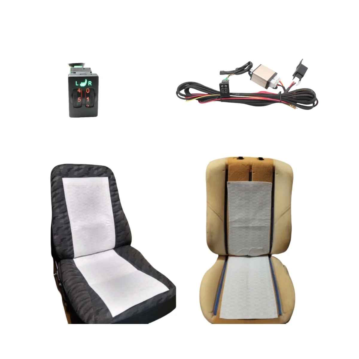 2 Seats seat heating heated seat heater fit Toyota Prado,Corolla,RAV4,Reiz,Yaris,Camry,Crown EZ,Vios,Venza,Alphard,Scion heater