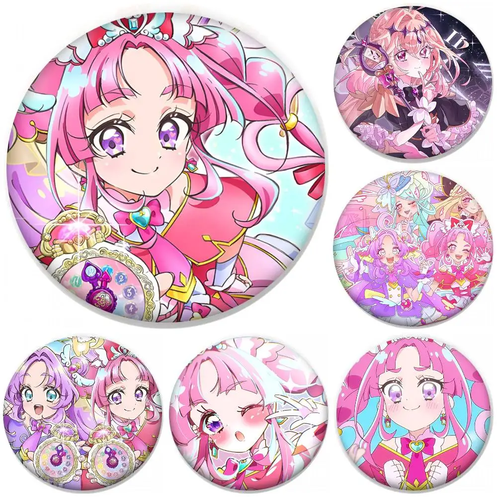 Anime Star Detective Precure Rundes Abzeichen Kreative Brosche Kleidung Rucksack Accessoires Anstecknadel