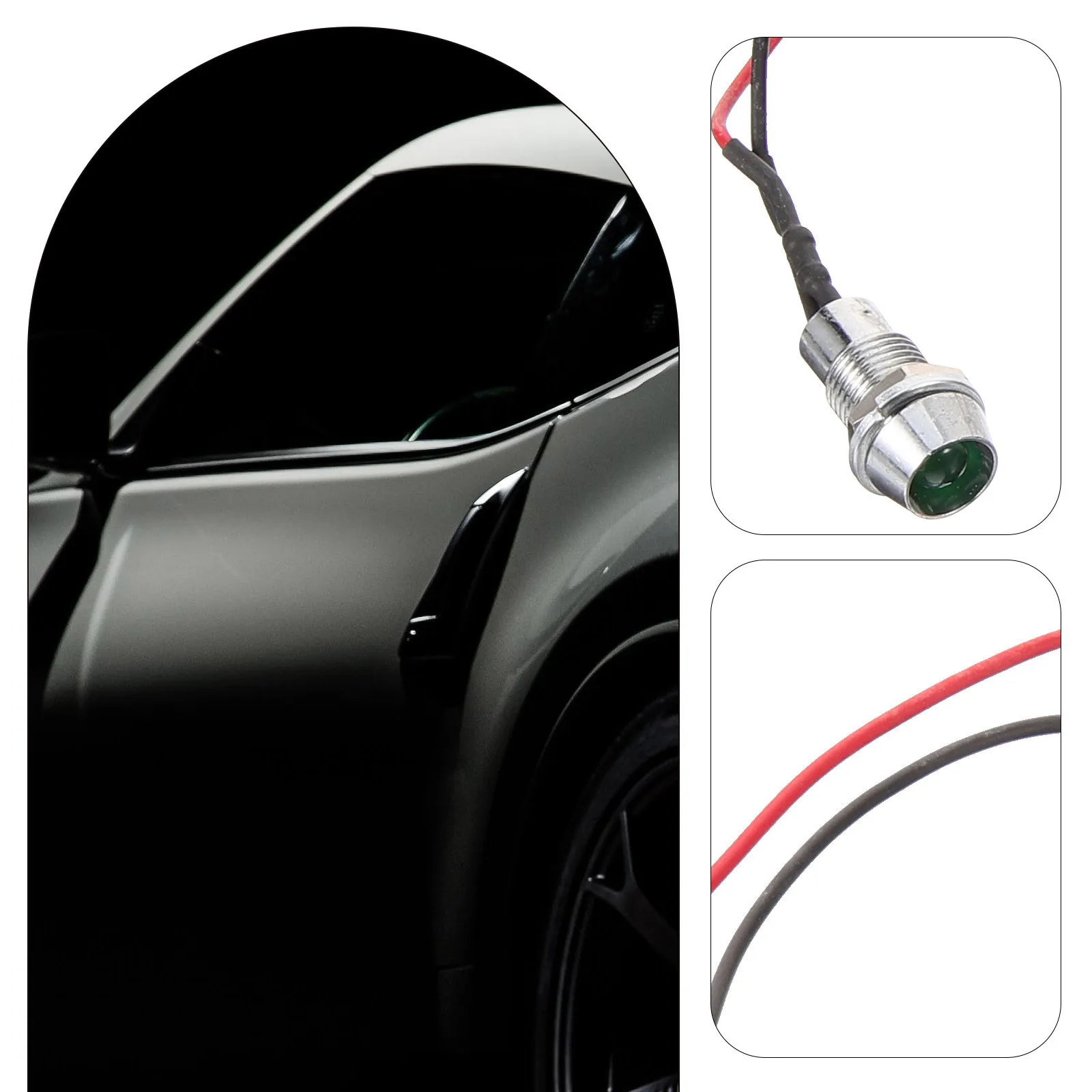 

Waterproof LED Indicator Light Stainless Steel Copper Material Bright Non-Dazzling Long Life Energy Saving for Car Truck Boat