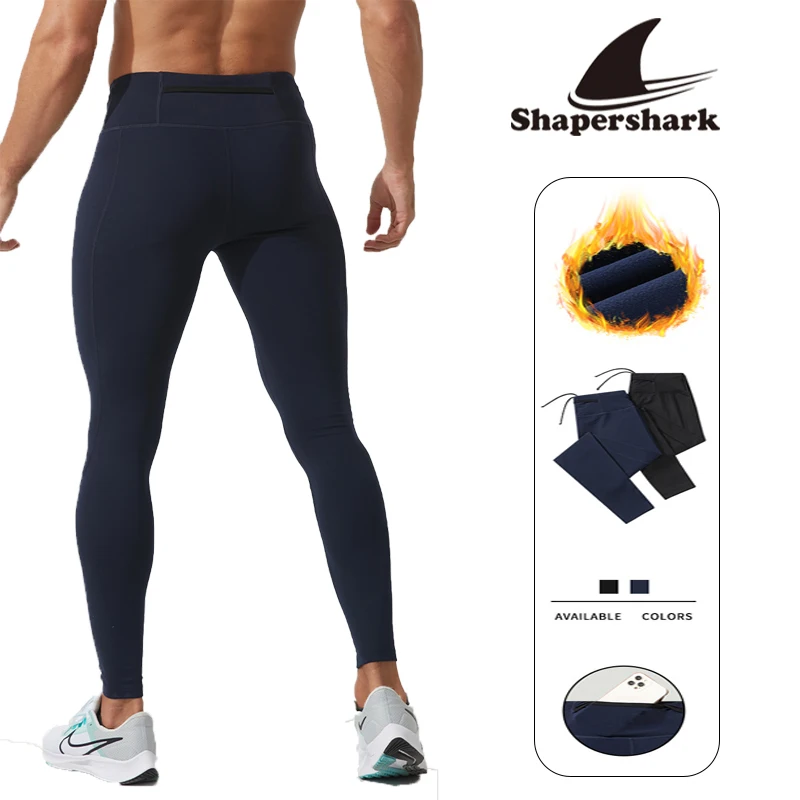 

Men's High-Stretch Athletic Pants Basketball & Fitness Tights with Back Waist Pockets Quick-Dry Outdoor Thermal Base Layer Pants