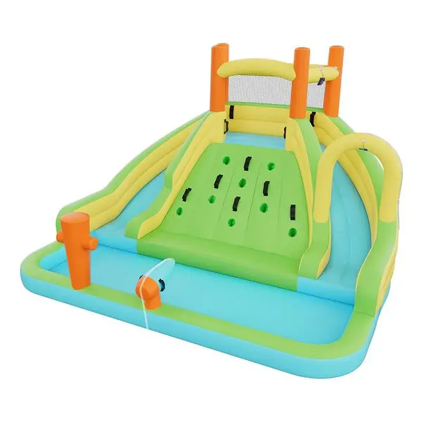 

Inflatable House, 13.3 x 11.4 x 8.4 ft Inflatable House Water Slide, Bouncer Castle with ClimWall