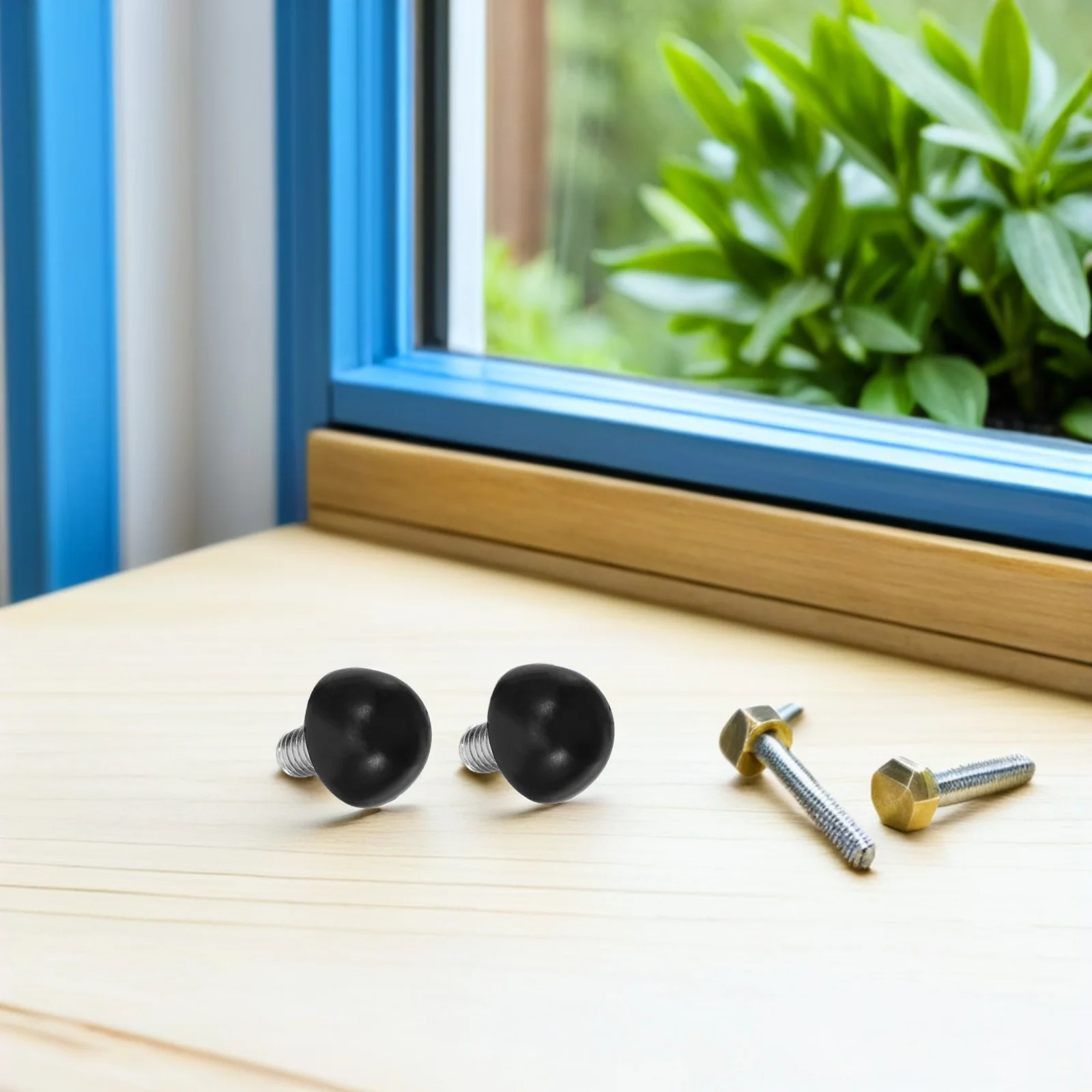 48pcs Adjustable Cabinet Feet Pad M8X15Mm Threaded Furniture Leveling Feet For Table Chair Legs Screw-In Glides Desk Leg