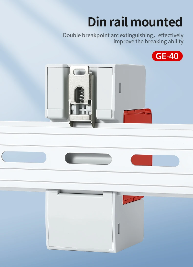 2P DC SPD 20KA 40KA Überspannungsschutzgerät 500V 600V 800V 1000V Spannungsschutz Solar PV Photovoltaik Blitzableiter – Detail 3