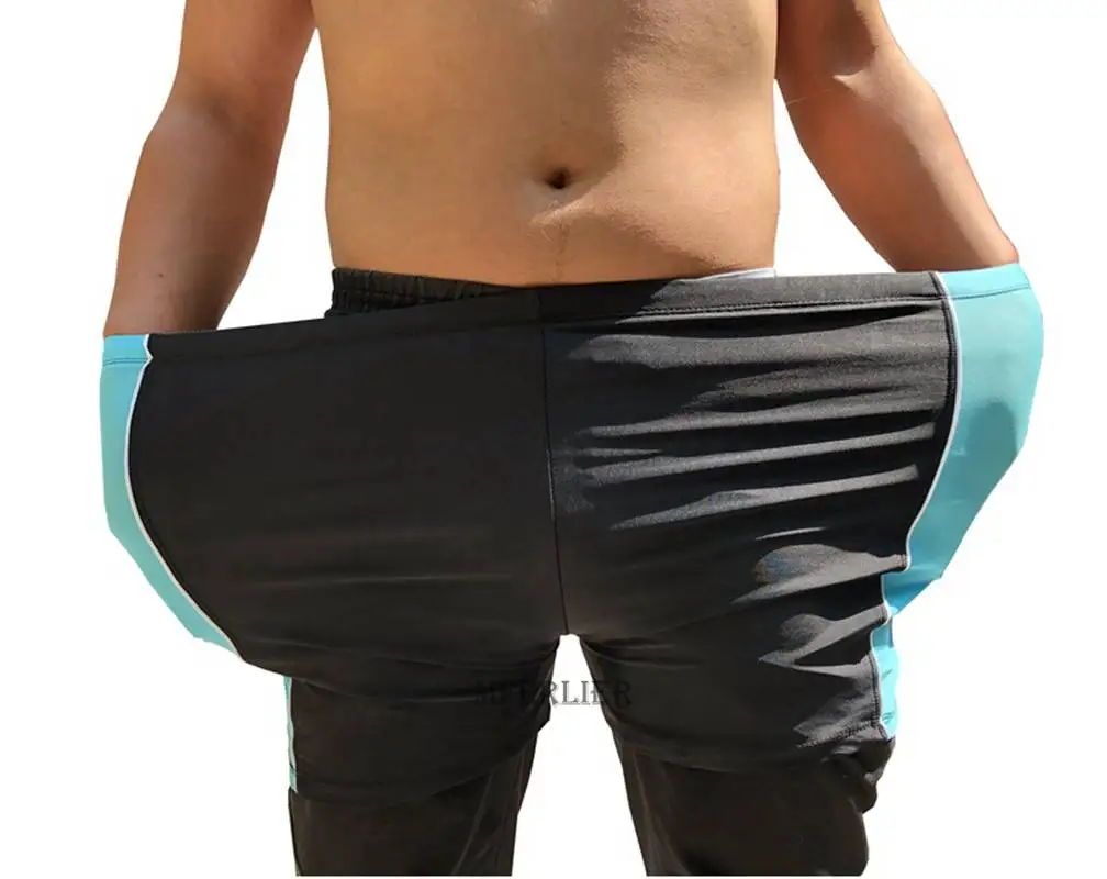 new summer men beach shorts Swimming shorts patchwork plus size oversize 8XL spa loose big size shorts elasticity