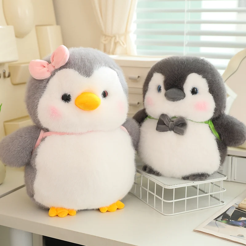 25/32CM Soft Penguin Plush Toys Kawaii Huggable Pillow Stuffed Couple Penguin Doll Birthday Gift Home Decor