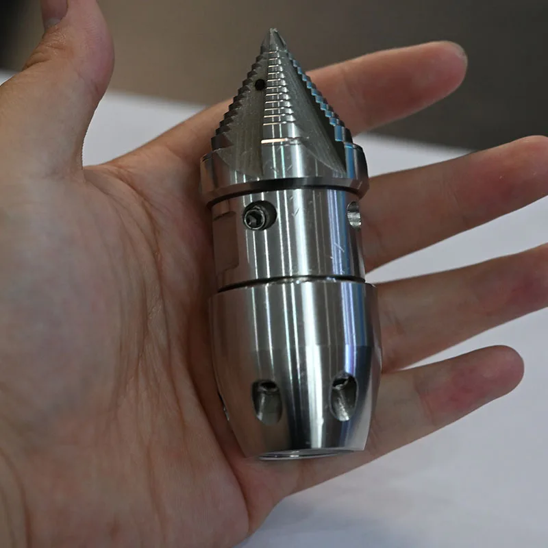 Easy To Handle Rotating Drain Cleaning Stainless Steel Nozzle Cutting Head For Sewer Flushing And Water Pipe Dredging