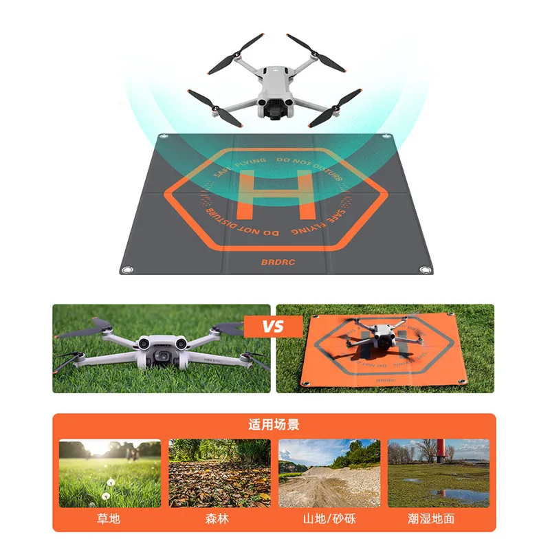 DIJ Circular Apron Suitable for DJI MINI 3/4 PRO Apron Royal 3 PRO/Air 3 Beach Grass Landing Pad Drone Accessories