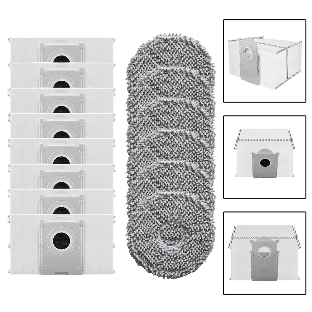 

Улучшите свой для пылесоса ECOVACS T30C PRO для пылесоса OMNI с помощью этой тряпки для швабры и мешков для пыли, 6 и 8 предметов.